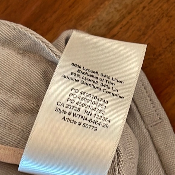 Aritzia Wilfred Allant Linen Pants - slate gray. Size 4 - Picture 9 of 11